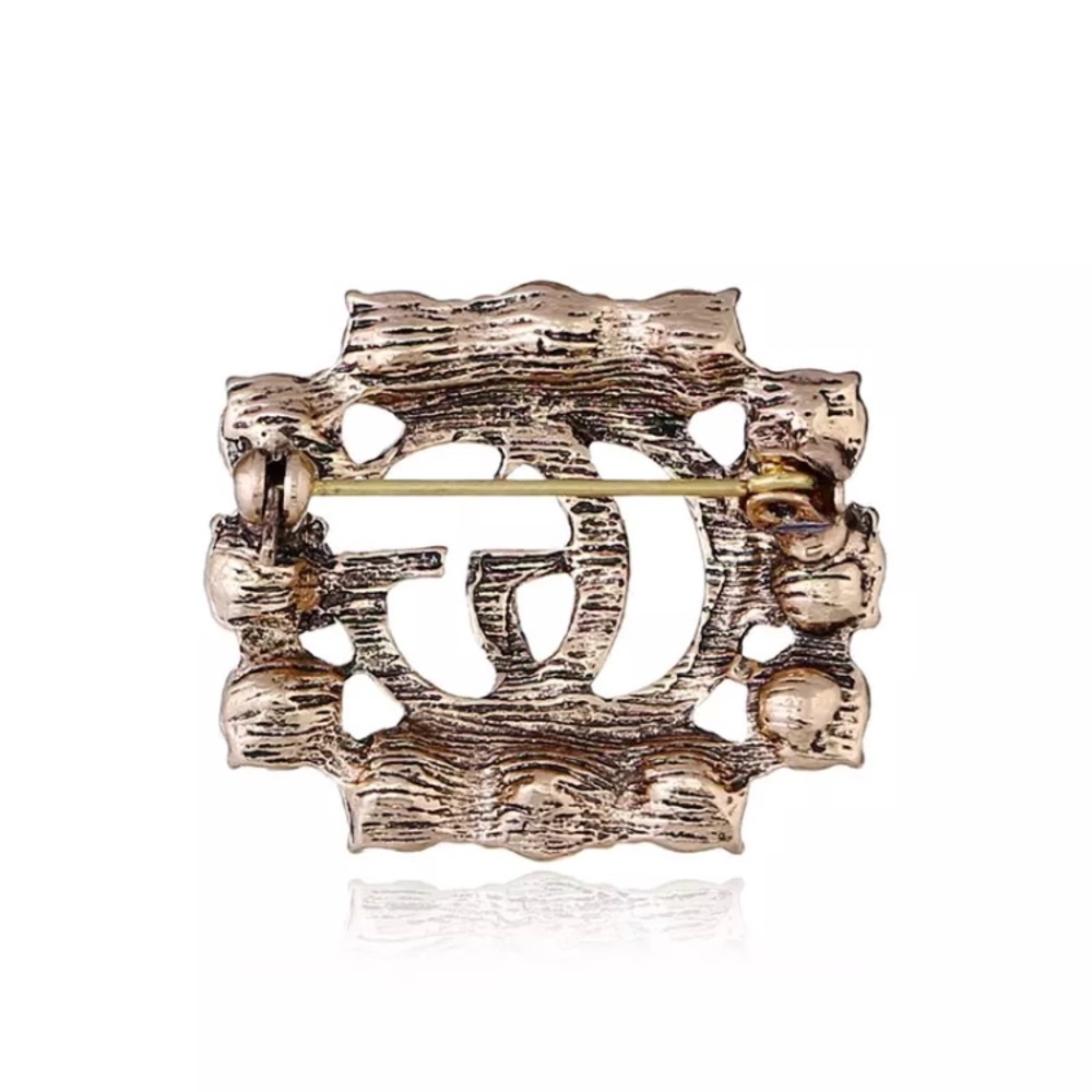 📣GG gold brooches bride denim pin bridesmaid - Picture 2 of 4